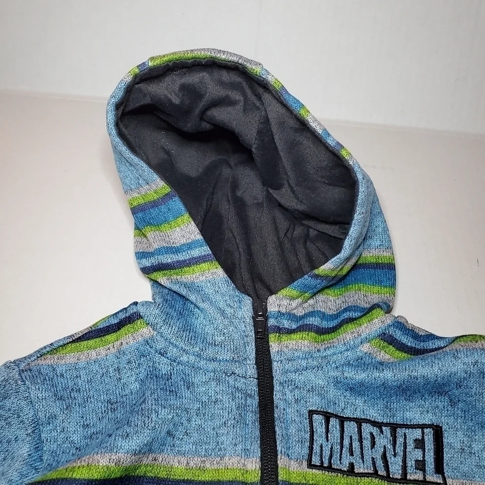 Marvel Superheroes Hooded Zip-Up Jacket Size 5